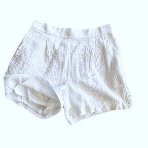 J. McLaughlin Women’s 100% Cotton Fully Lined Honeycomb Pull-On Shorts Size M